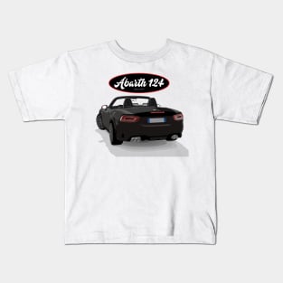 ABARTH 124 NERO Back Kids T-Shirt